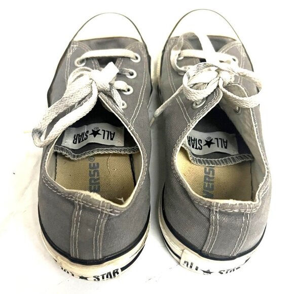Converse Chuck Taylor All Star Gray Low Top Sneakers Shoes US 6 Old School Retro - Picture 3 of 8